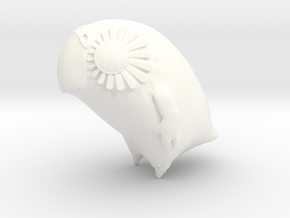 Large Kakapo (lux) Version 2 in White Processed Versatile Plastic