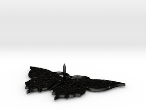 Schmetterling Devaranne (with pin) in Matte Black Steel