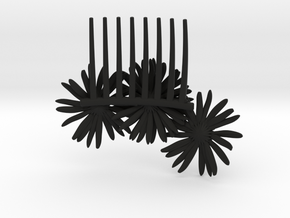 Daisy Comb in Black Natural Versatile Plastic