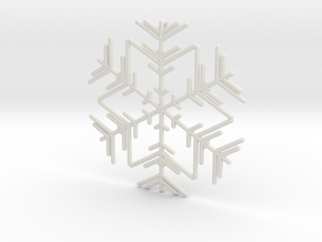 Snowflakes Series II: No. 3 in White Natural Versatile Plastic