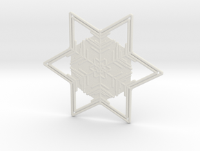 Snowflakes Series II: No. 6 in White Natural Versatile Plastic
