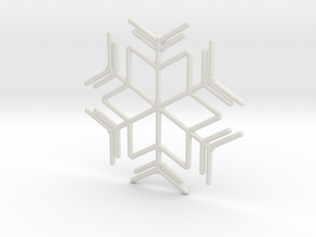 Snowflakes Series I: No. 8 in White Natural Versatile Plastic