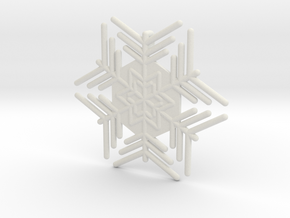 Snowflakes Series III: No. 4 in White Natural Versatile Plastic