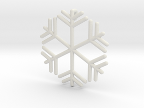 Snowflakes Series III: No. 8 in White Natural Versatile Plastic