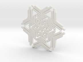 Snowflakes Series III: No. 9 in White Natural Versatile Plastic