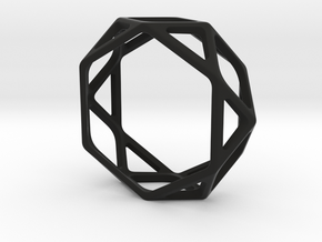 Structural Ring size 12 in Black Natural Versatile Plastic