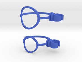 Shave cream can clip compatible with Harry's Razor in Blue Processed Versatile Plastic