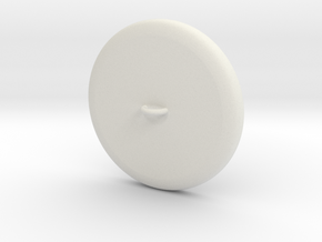 Button Plain Base WithRing Inches Remeshed in White Natural Versatile Plastic