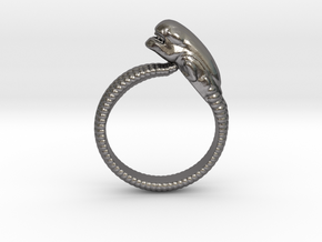 ChestBurster Ring Beta in Polished Nickel Steel