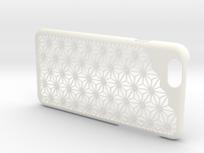  iPhone6/6s Case "Asanoha" in White Processed Versatile Plastic
