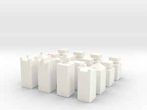 Cubify in White Processed Versatile Plastic
