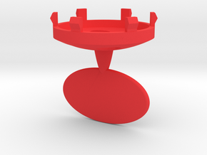 DRAW ornament - finial replacement plug personaliz in Red Processed Versatile Plastic