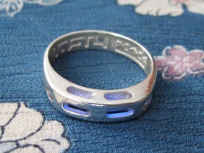 US7 Ring XX: Tritium in Polished Silver