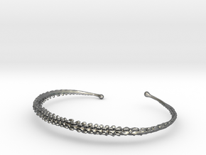 Dino Tail Bracelet  in Polished Silver