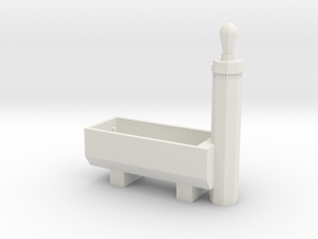 RhB Fountain - std ver. with hole in White Natural Versatile Plastic