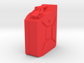 5L Jerry Can 1/10 scale in Red Processed Versatile Plastic