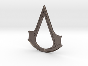 Assassin's creed logo-bottle opener  in Polished Bronzed Silver Steel