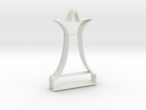 Cookie Cutter - Chess Piece Queen in White Natural Versatile Plastic