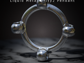 Liquid Metal Unity2 Pendant in Polished Bronze Steel