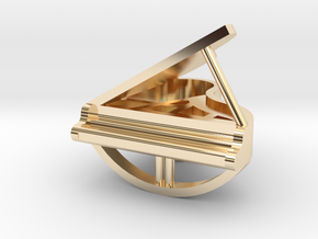Grand piano pendant in 14k Gold Plated Brass