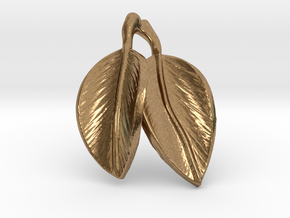 leaves pendant in Natural Brass