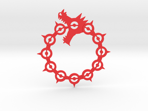 Maliodas The Dragon Sin logo in Red Processed Versatile Plastic