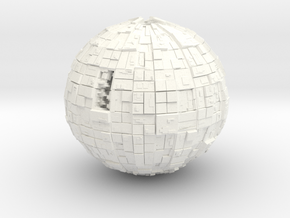 Borg Sphere in White Processed Versatile Plastic