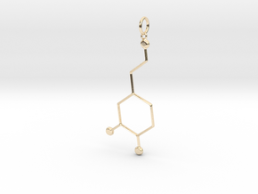 Dopamine Pendant in 14k Gold Plated Brass