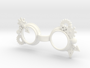 Steam punk Goggles:  YOSD 1/6 doll size in White Processed Versatile Plastic