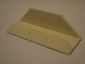 Card Holder 01 in White Natural Versatile Plastic