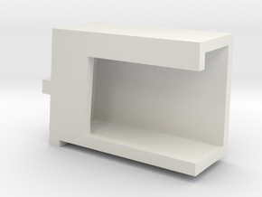  Merillat Cabinet rear drawer slide bracket (R) in White Natural Versatile Plastic