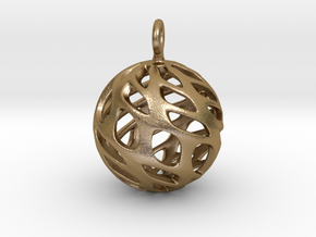 Sphere Pendant in Polished Gold Steel