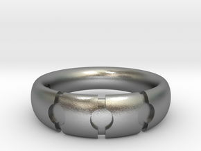 Enigmatic ring_Size 6 in Natural Silver