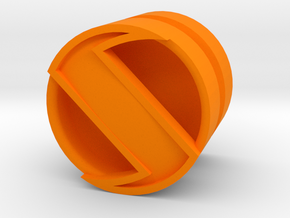 SPINNER_1814CS_LEFT - LEGO-compatible Custom Rims in Orange Processed Versatile Plastic