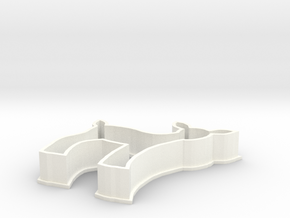 Fawn cookie cutter in White Processed Versatile Plastic