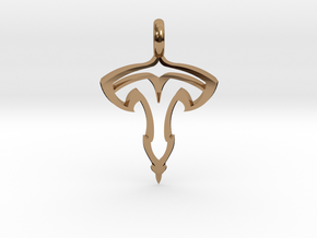 TESLA pendant in Polished Brass