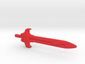 Predacon Sword in Red Processed Versatile Plastic