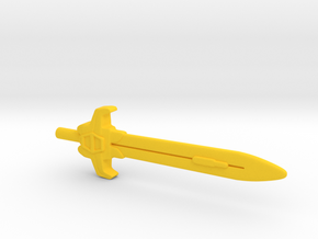 Predacon Sword in Yellow Processed Versatile Plastic