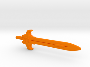 Predacon Sword in Orange Processed Versatile Plastic