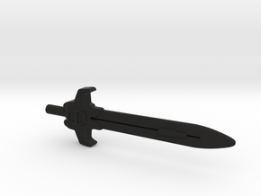 Predacon Sword in Black Natural Versatile Plastic