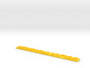 Tracker Lettrage 1 in Yellow Processed Versatile Plastic