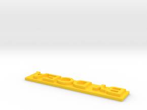 Tracker Lettrage 2 in Yellow Processed Versatile Plastic