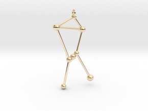 Orion Constellation Pendant in 14K Yellow Gold