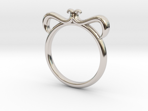 Petal Ring Size 10 in Platinum