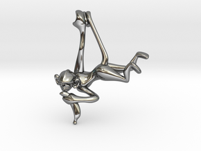 3D-Monkeys 211 in Fine Detail Polished Silver