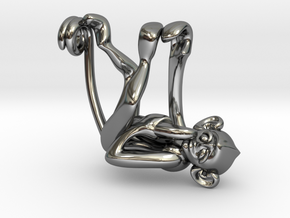 3D-Monkeys 322 in Fine Detail Polished Silver