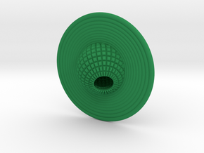 Saturn pendant in Green Processed Versatile Plastic