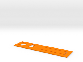 Chick modeling Bookmarks in Orange Processed Versatile Plastic