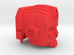 Hot Flame Convoy Head for Upgrade Armor in Red Processed Versatile Plastic