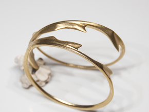 Stag Bangle in Natural Brass